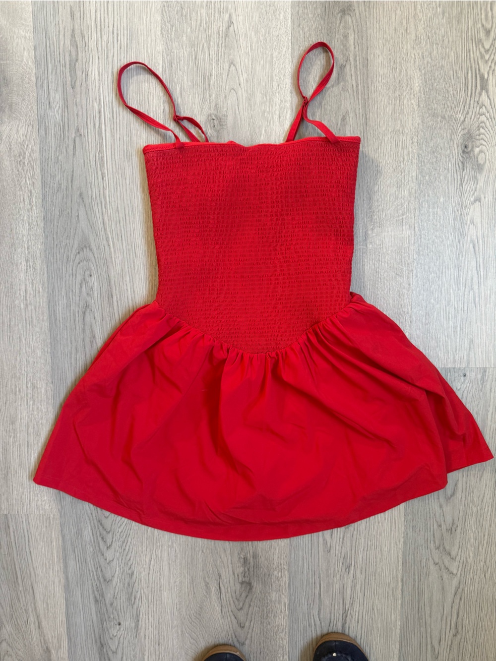Abercrombie YPB Smocked Cami Dress w/ Biker Shorts